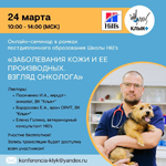 Онлайн-семинар 24 марта: «Заболевания кожи и ее производных: взгляд онколога»