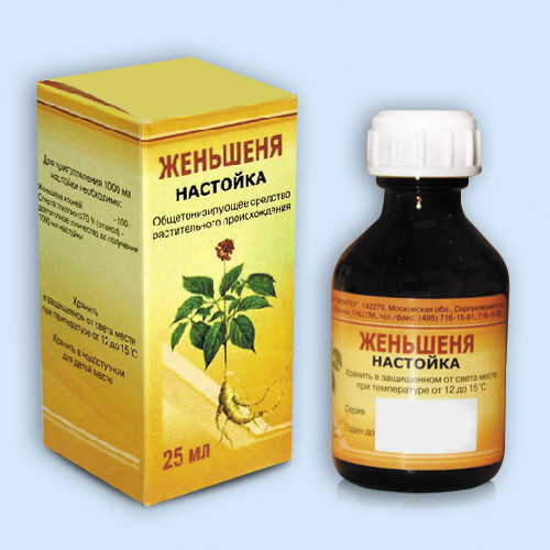 Женьшеня настойка