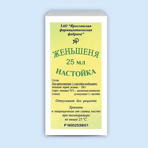 Женьшеня настойка