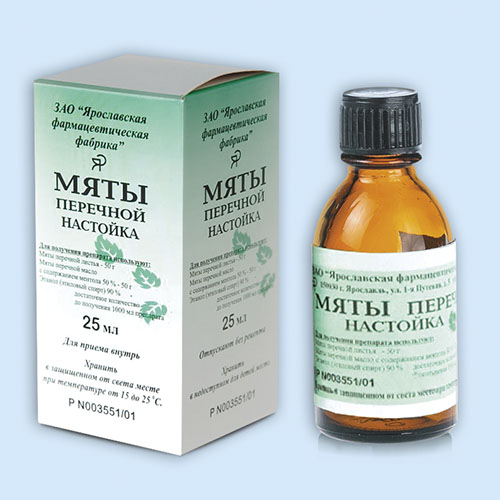 Мяты перечной настойка