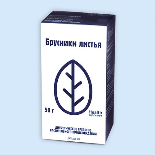 Брусники листья