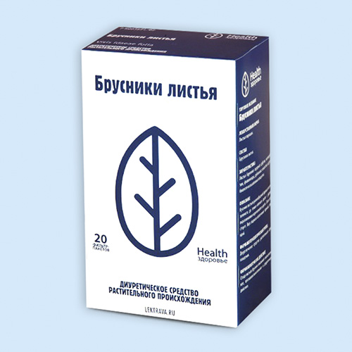 Брусники листья