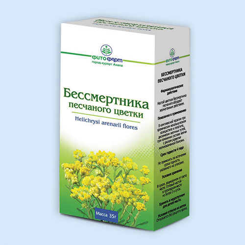 Бессмертника песчаного цветки