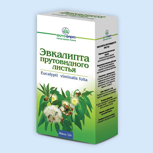 Эвкалипта прутовидного листья