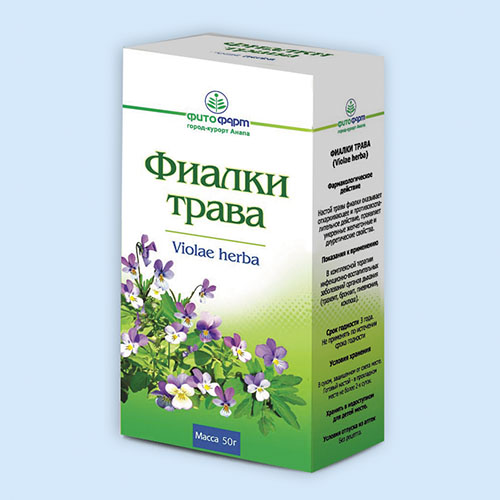 Фиалки трава
