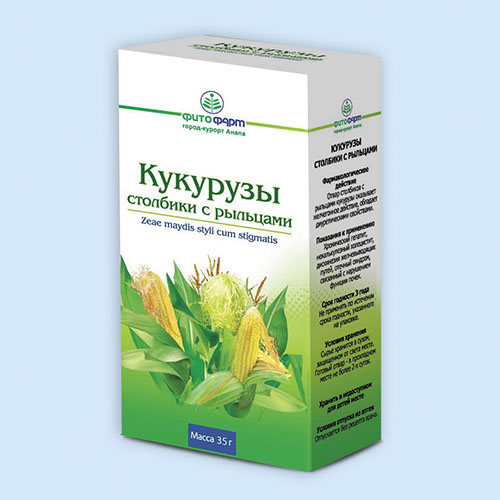 Кукурузы столбики с рыльцами