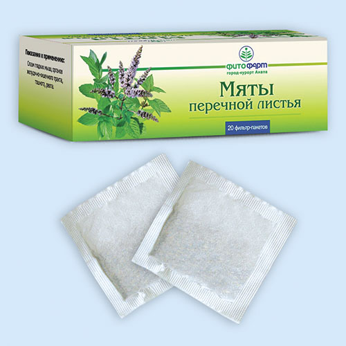 Мяты перечной листья