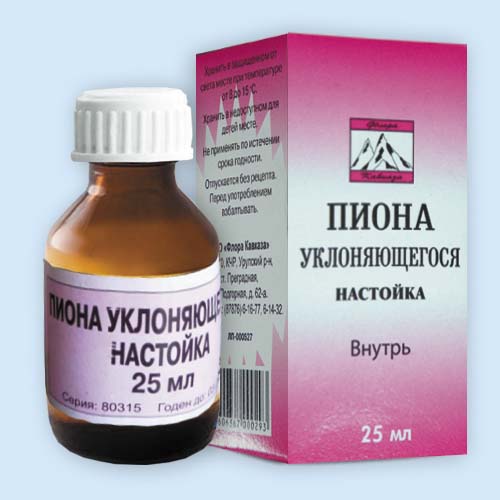 Пиона уклоняющегося настойка