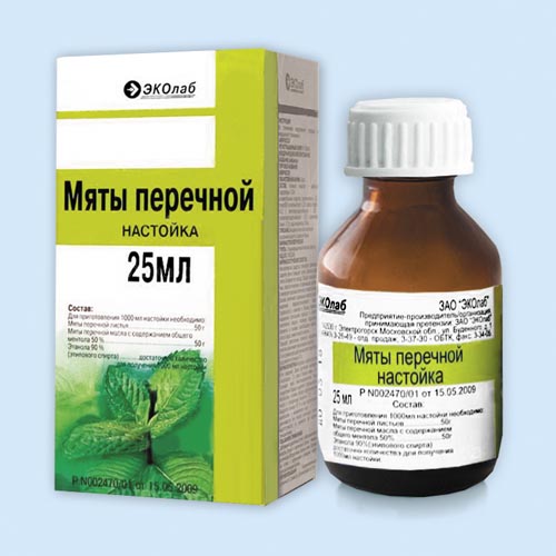 Мяты перечной настойка