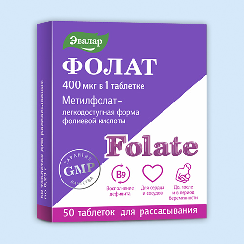 Фолат 400 мкг