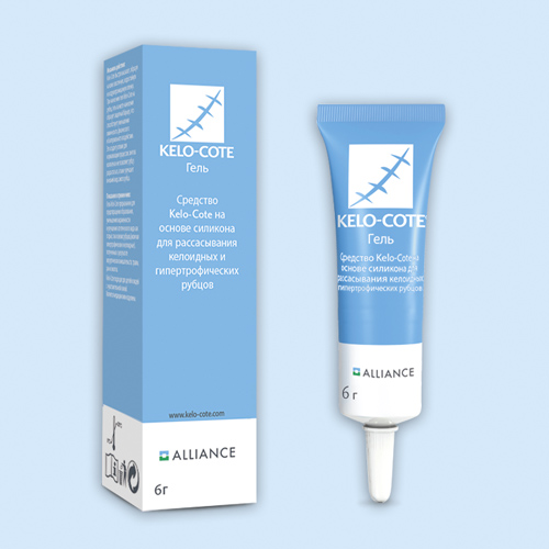 Средство Kelo-Cote на основе силикона для рассасывания келоидных и гипертрофических рубцов