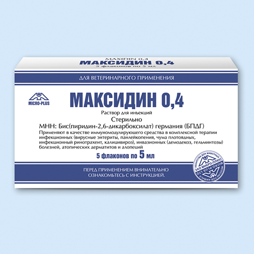 Максидин 0,4 инструкция по применению